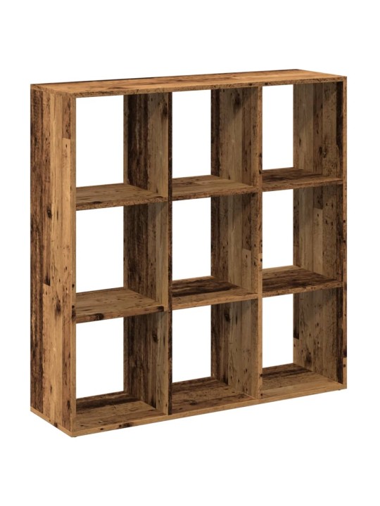 Knihovna/dělící stěna old wood 102x29x103,5 cm kompozitní dřevo