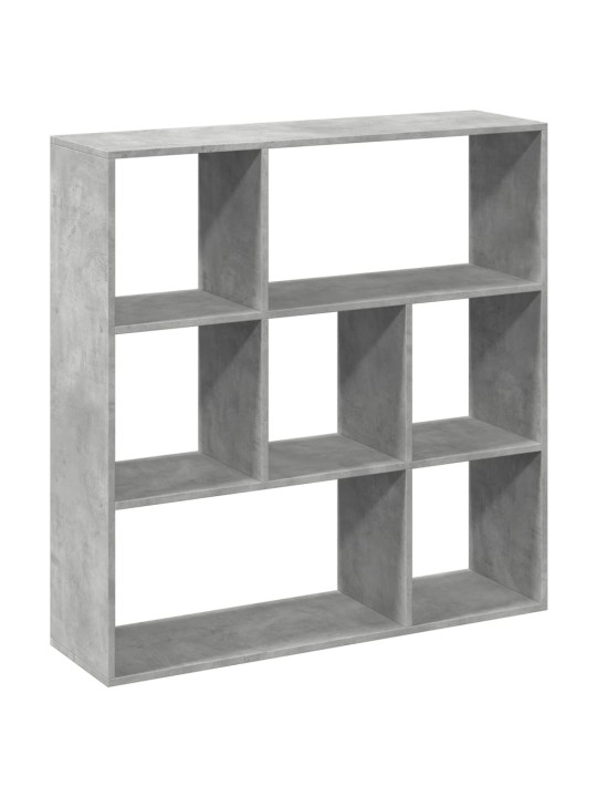 Knihovna/dělící stěna betonově šedá 102x29x103,5 cm kompozit