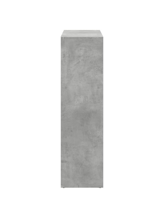 Knihovna/dělící stěna betonově šedá 102x29x103,5 cm kompozit