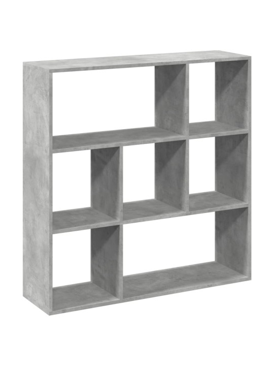 Knihovna/dělící stěna betonově šedá 102x29x103,5 cm kompozit