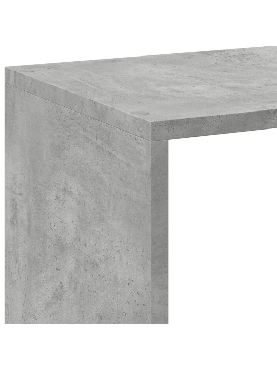Knihovna/dělící stěna betonově šedá 102x29x103,5 cm kompozit
