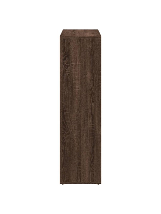 Knihovna/dělící stěna hnědý dub 102x29x103,5 cm kompozit