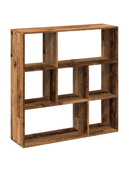 Knihovna/dělící stěna old wood 102x29x103,5 cm kompozitní dřevo