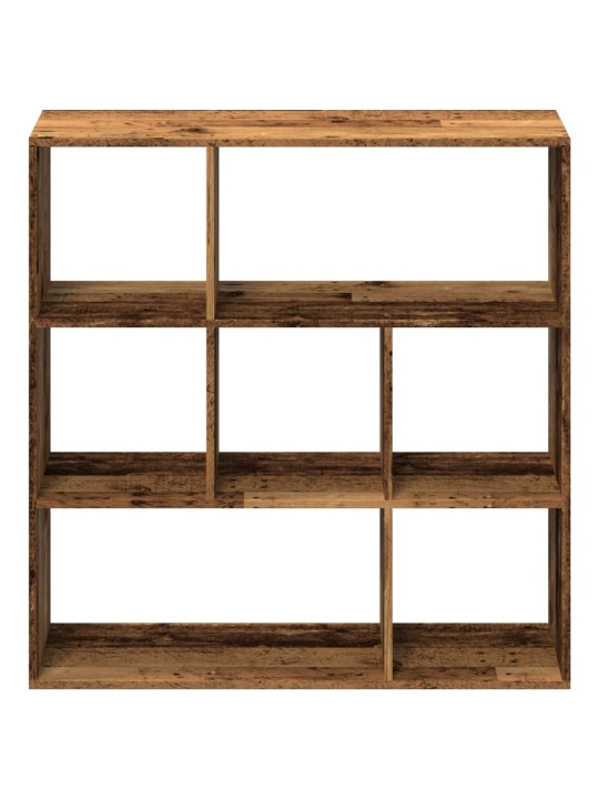 Knihovna/dělící stěna old wood 102x29x103,5 cm kompozitní dřevo