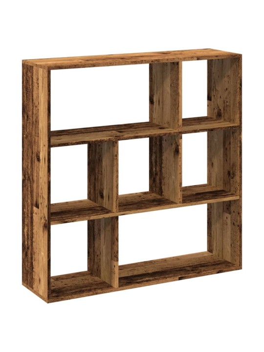 Knihovna/dělící stěna old wood 102x29x103,5 cm kompozitní dřevo