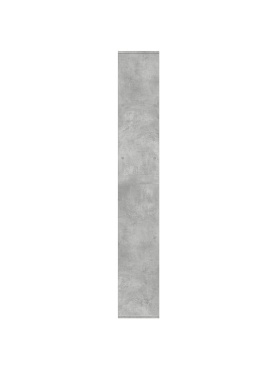 Knihovna/dělící stěna betonově šedá 67x25x161,5 cm kompozit