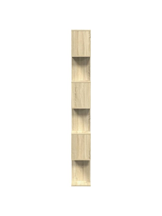 Knihovna/dělící stěna 6patrová dub sonoma 70x24x193 cm kompozit