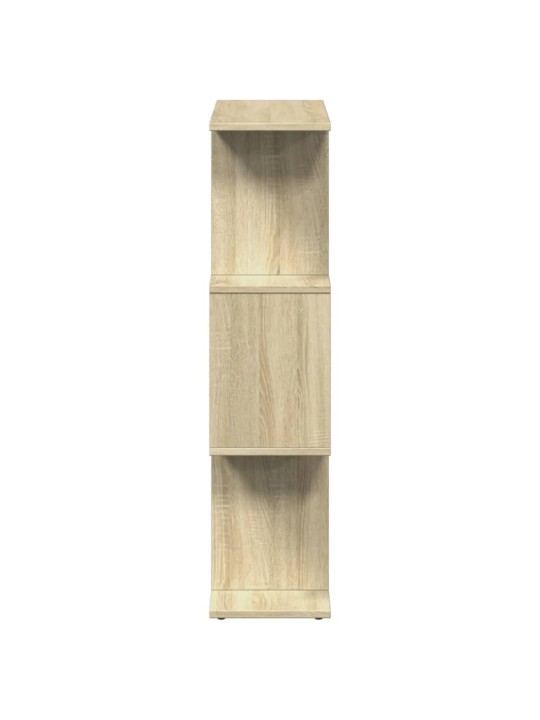 Knihovna/dělicí stěna 3patrová dub sonoma 70x24x97 cm kompozit
