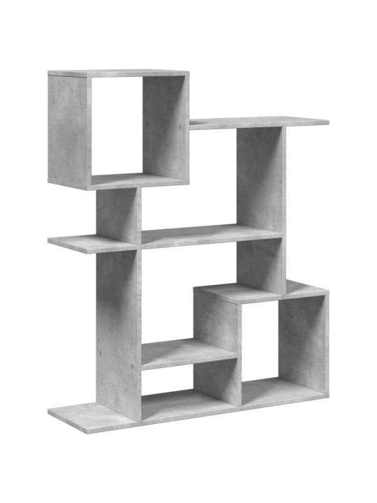 Knihovna / dělicí stěna betonově šedá 92 x 29 x 112 cm kompozit