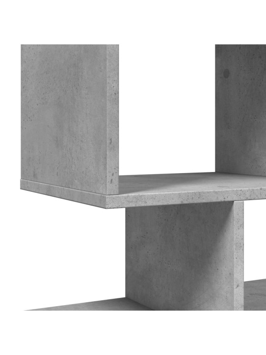 Knihovna / dělicí stěna betonově šedá 92 x 29 x 112 cm kompozit