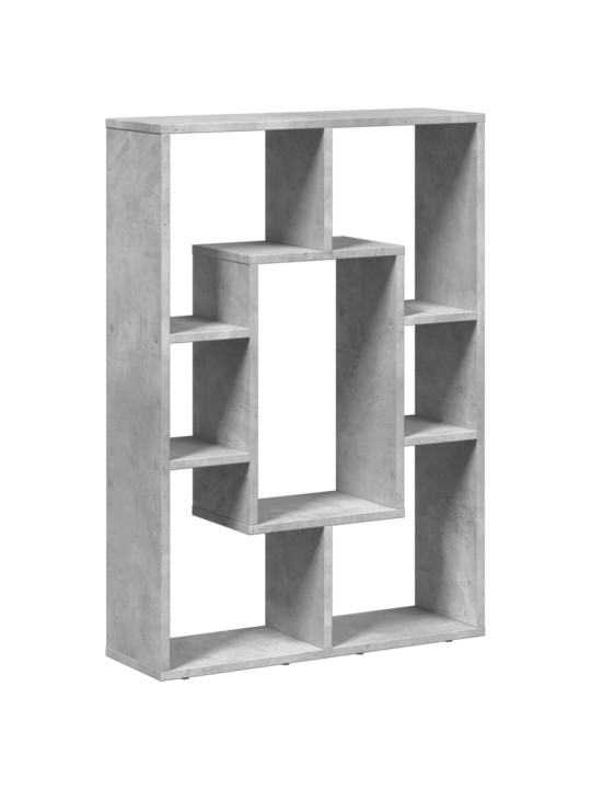 Knihovna betonově šedá 63 x 20 x 90 cm kompozitní dřevo