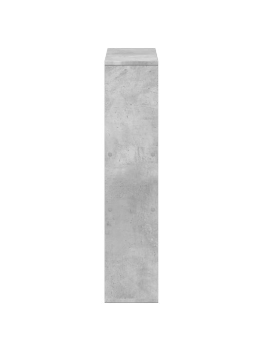 Knihovna betonově šedá 63 x 20 x 90 cm kompozitní dřevo