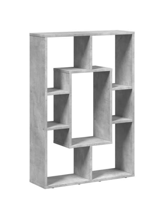 Knihovna betonově šedá 63 x 20 x 90 cm kompozitní dřevo