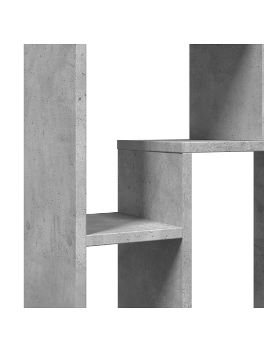 Knihovna betonově šedá 63 x 20 x 90 cm kompozitní dřevo