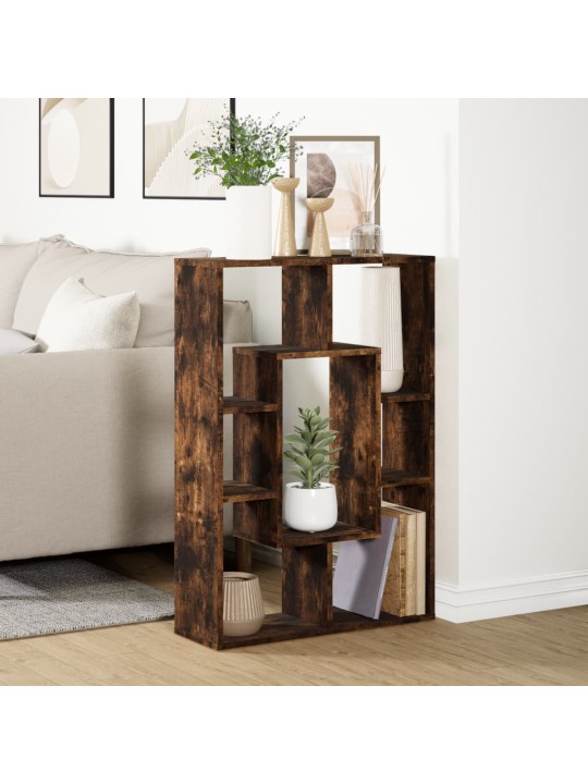 Knihovna kouřový dub 63 x 20 x 90 cm kompozitní dřevo