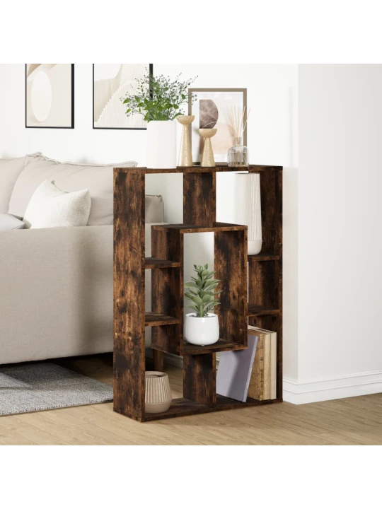 Knihovna kouřový dub 63 x 20 x 90 cm kompozitní dřevo