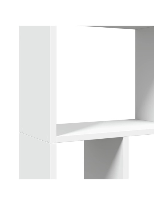 Knihovna bílá 60 x 20 x 120 cm kompozitní dřevo