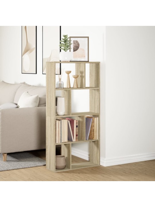 Knihovna dub sonoma 60 x 20 x 120 cm kompozitní dřevo