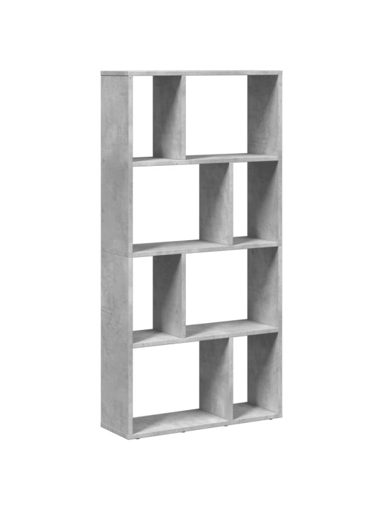 Knihovna betonově šedá 60 x 20 x 120 cm kompozitní dřevo