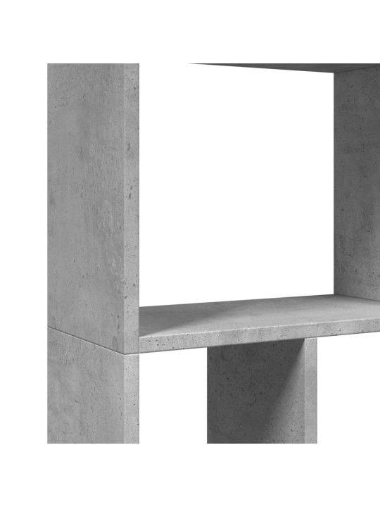 Knihovna betonově šedá 60 x 20 x 120 cm kompozitní dřevo
