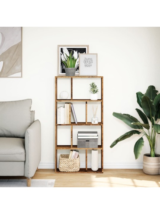 Knihovna old wood 60 x 20 x 120 cm kompozitní dřevo