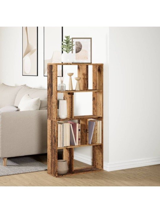Knihovna old wood 60 x 20 x 120 cm kompozitní dřevo