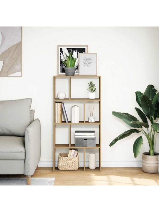 Knihovna dub artisan 60 x 20 x 120 cm kompozitní dřevo