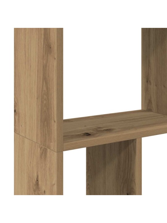 Knihovna dub artisan 60 x 20 x 120 cm kompozitní dřevo