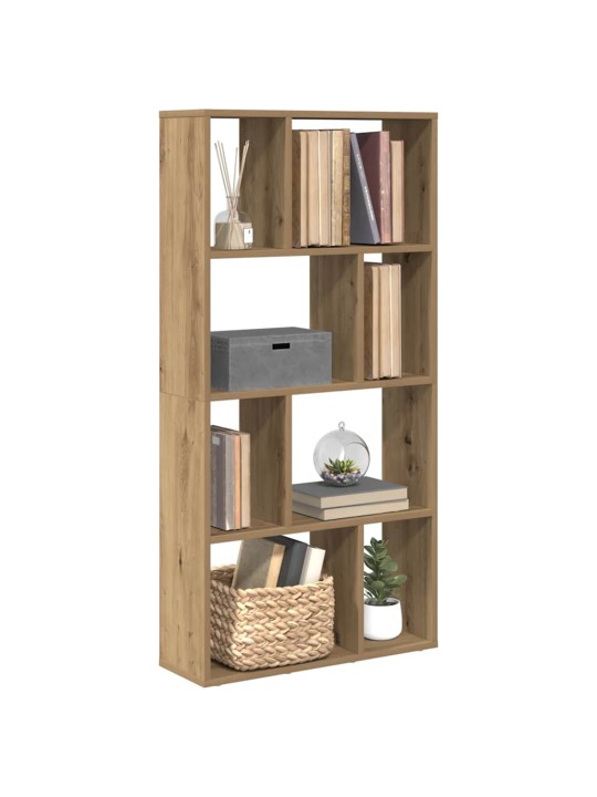 Knihovna dub artisan 60 x 20 x 120 cm kompozitní dřevo