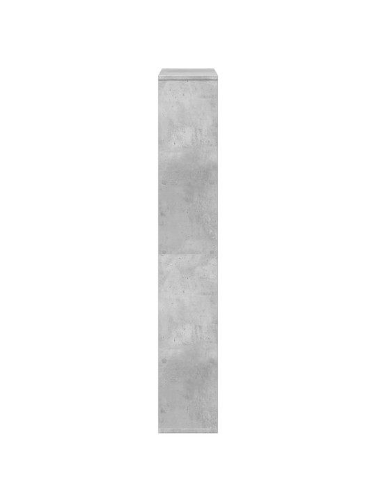 Knihovna betonově šedá 72 x 20 x 120 cm kompozitní dřevo