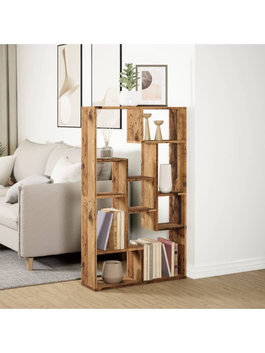 Knihovna old wood 72 x 20 x 120 cm kompozitní dřevo