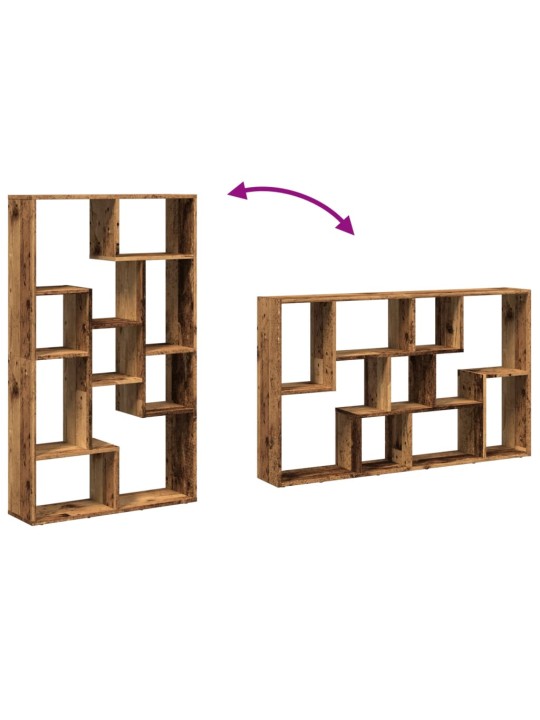 Knihovna old wood 72 x 20 x 120 cm kompozitní dřevo