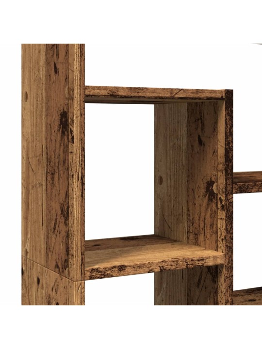 Knihovna old wood 72 x 20 x 120 cm kompozitní dřevo