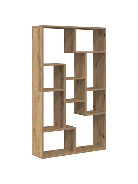 Knihovna dub artisan 72 x 20 x 120 cm kompozitní dřevo