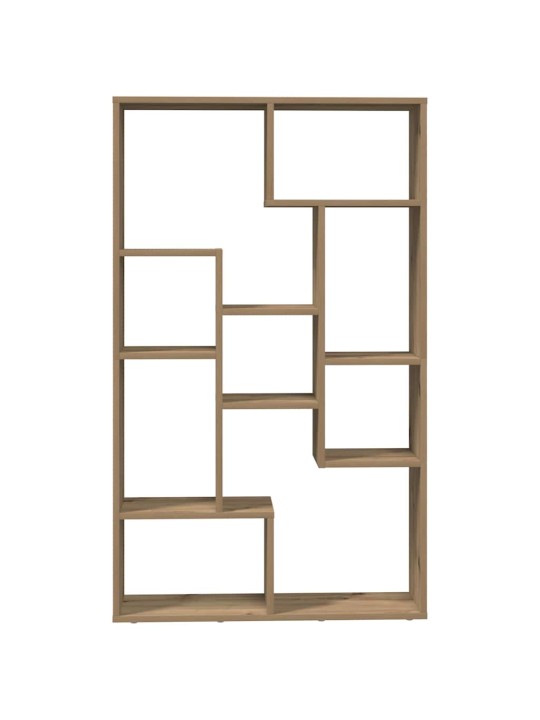 Knihovna dub artisan 72 x 20 x 120 cm kompozitní dřevo