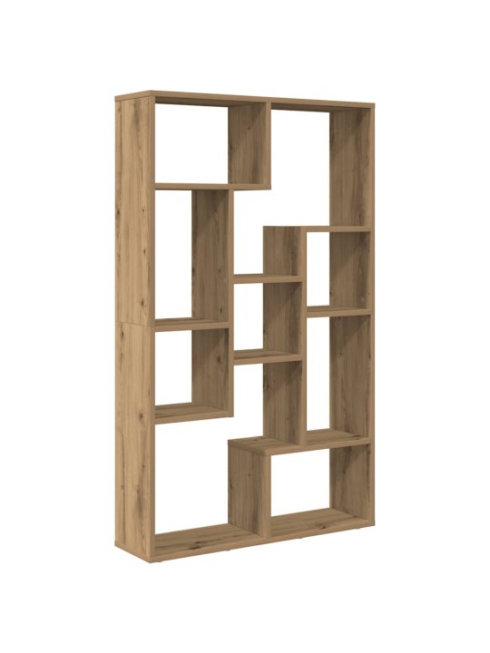 Knihovna dub artisan 72 x 20 x 120 cm kompozitní dřevo