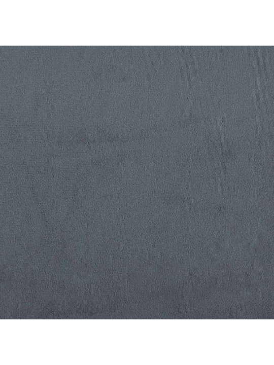 Rám postele bez matrace tmavě šedý 80x210 cm samet
