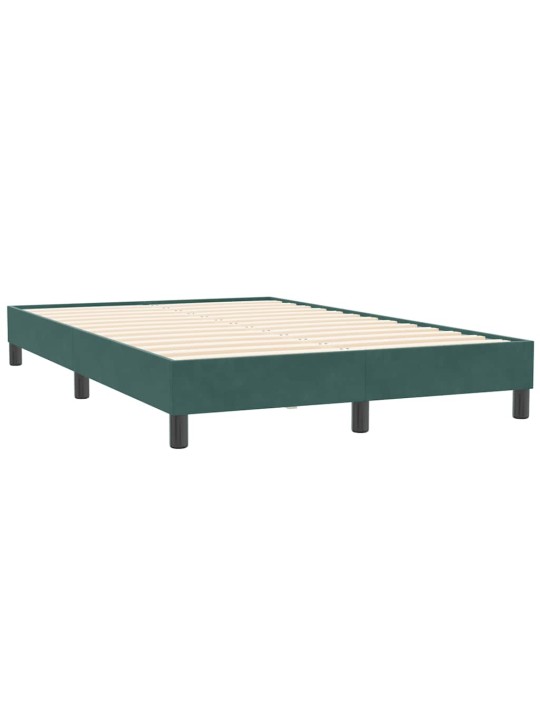 Rám postele bez matrace tmavě zelená 100x210 cm samet