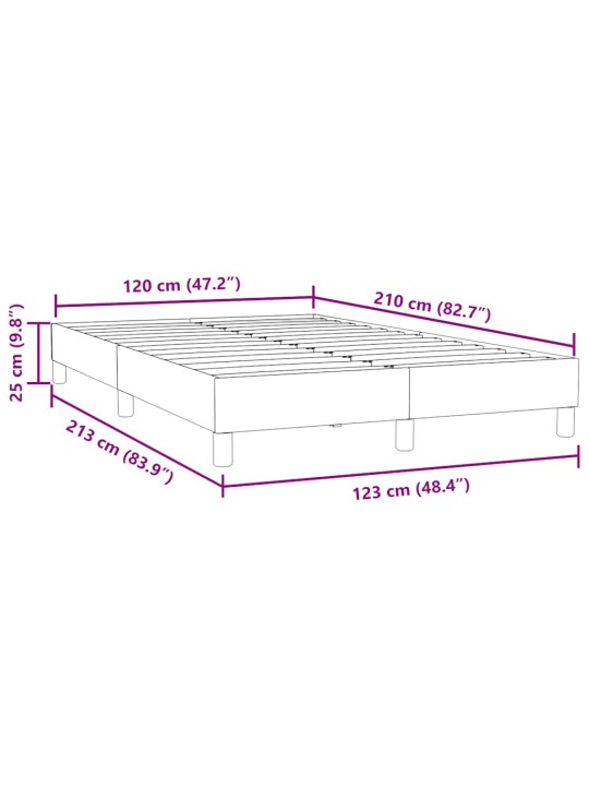 Rám postele bez matrace tmavě zelená 100x210 cm samet