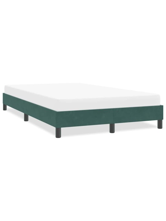 Rám postele bez matrace tmavě zelená 100x210 cm samet