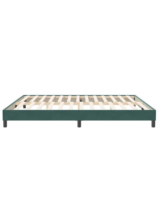 Rám postele bez matrace tmavě zelená 200x210 cm samet