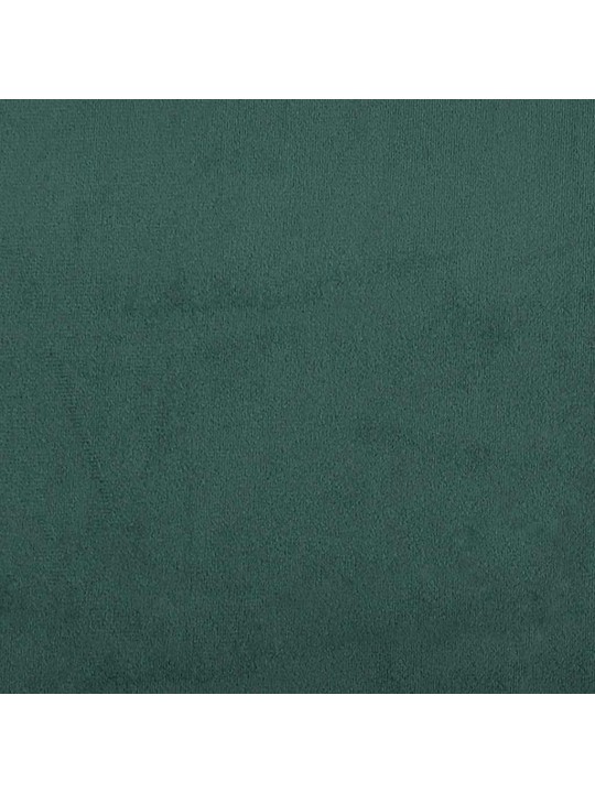 Rám postele bez matrace tmavě zelená 200x210 cm samet