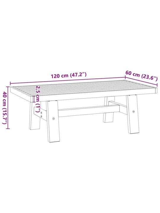 Konferenční stolek NOAIN na nohách ve tvaru A 120x60x40 cm
