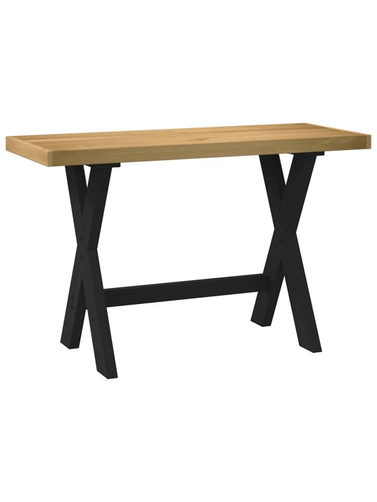 Psací stůl noain na nohách ve tvaru x 120x50x75 cm borovice