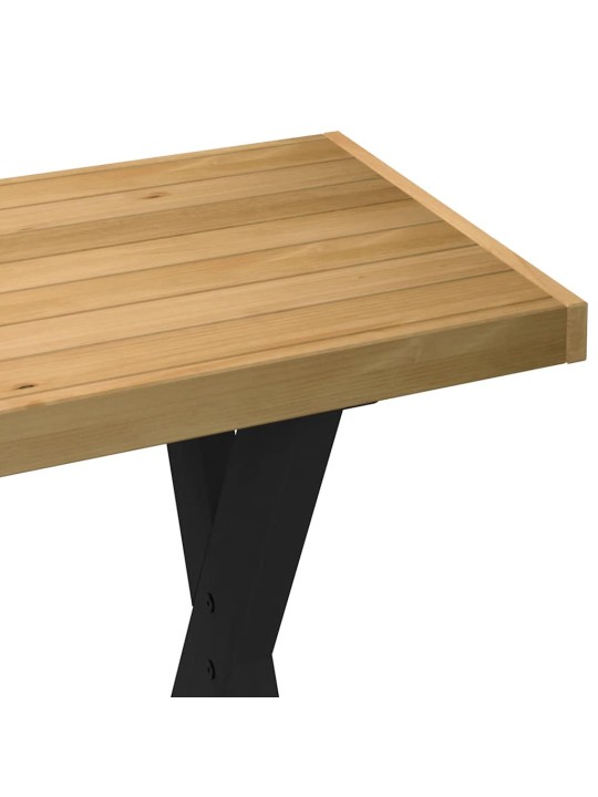 Psací stůl noain na nohách ve tvaru x 120x50x75 cm borovice