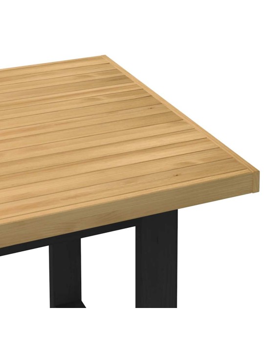 Jídelní stůl noain na nohách ve tvaru u 160x90x75 cm borovice