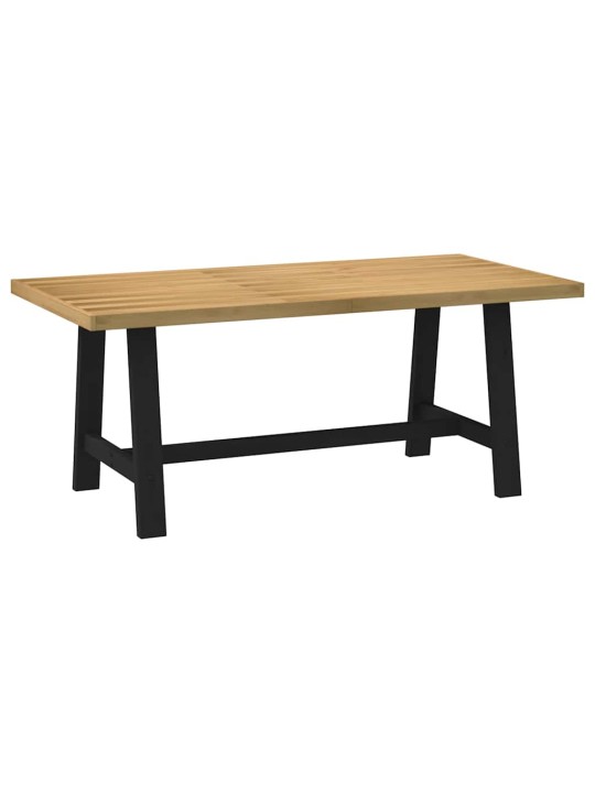 Jídelní stůl noain na nohách ve tvaru a 180x90x75 cm borovice