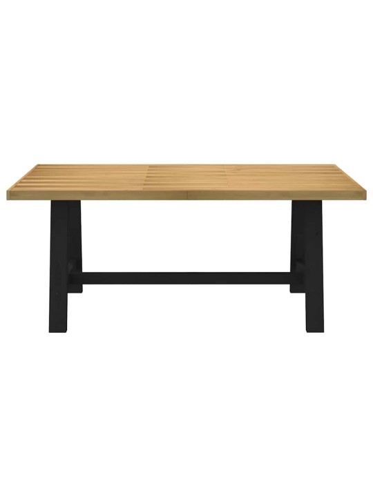 Jídelní stůl noain na nohách ve tvaru a 180x90x75 cm borovice