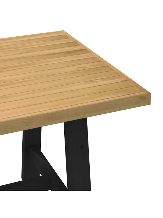 Jídelní stůl noain na nohách ve tvaru a 180x90x75 cm borovice
