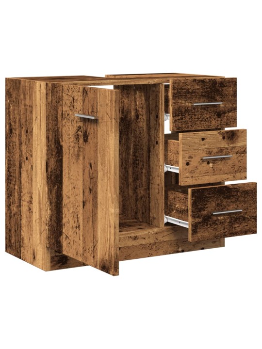 Skříňka pod umyvadlo old wood 63 x 30 x 54 cm kompozitní dřevo